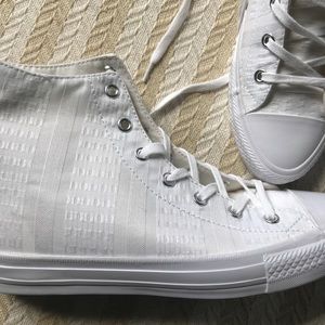 Converse white high-tops